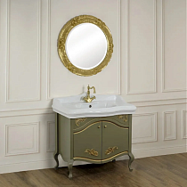 Мебель для ванной Migliore Impero 90 с дверками, oliva (тумба+раковина)