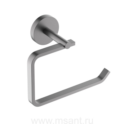 Aquatek AQ4608BGM БЕТТА бумагодержатель квадратный, шлиф. черный хром