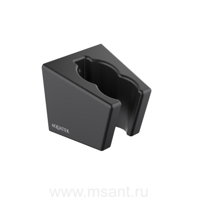 Держатель ручного душа AQUATEK, матовый черный AQ2402MB 