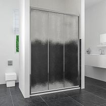 Душевая дверь в нишу RGW Classic CL-11 (860-910)x1850 профиль хром, стекло шиншилла