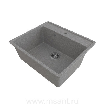 Мойкa MIXLINE ML-GMS21 СТАНДАРТ прямоугольная, темно-серый (309), 565*505*200мм