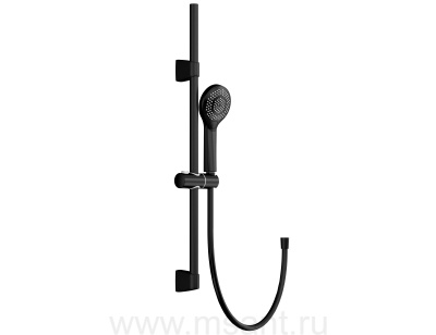 Душевой гарнитур Cersanit NENO 63696 (стойка) 3 режима шланг 200 PVC черный
