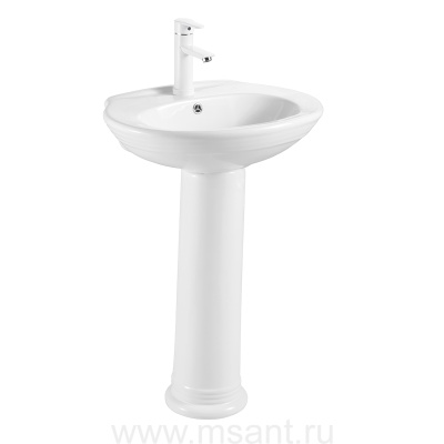 Раковина с пьедесталом AZARIO BENTY 570х440х820 мм