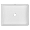 Раковина-чаша Azario 470х360х110 накладная, прямоугольная, матовый белый