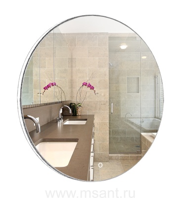 Зеркало AZARIO Плаза D650, c подсветкой и диммером, сенсорный выключатель