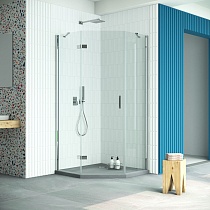 Душевой уголок Vegas Glass AFA-Pen Retta 90 08 crystalvision L профиль глянцевый хром стекло crystalvision