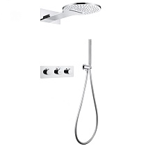 Душевая система ABBER Wasser Kreis AF8151 скрытого монтажа без излива, термостат, хром