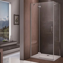 Душевой уголок Good Door Saturn WTW+SP левый 110х90х185 см