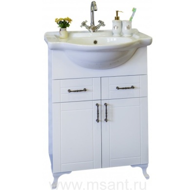 Тумба Sanflor Глория NEW 65 (Б) раковина Байкал 65