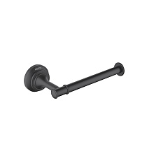 Бумагодержатель Aquatek, матовый черный AQ4508MB КЛАССИК