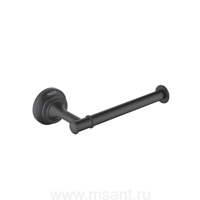 Бумагодержатель Aquatek, матовый черный AQ4508MB КЛАССИК