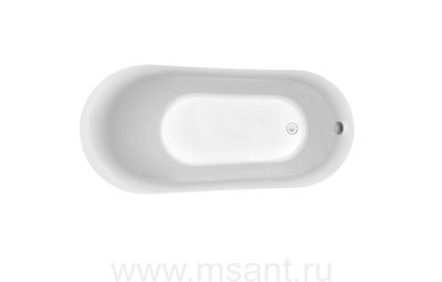 Ванна акриловая,отдельностоящая, AQUATEK AQ-K133778WT ЛАГУНА 1700 * 780 * 710. В Комплекте со сливом и ножками.Цвет: белый глянцевый.