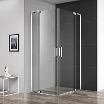 Душевой уголок Cezares Slider AH 2 70/80 90/100 C Cr профиль хром, стекло прозрачное