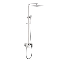 Душевая стойка ABBER Daheim AF8216SPL с изливом, сатин