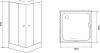 Душевой уголок Timo TL-8002 Fabric Glass с поддоном