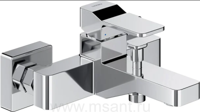 Смеситель Omnires Slide SL7730CR для ванны с душем, хром