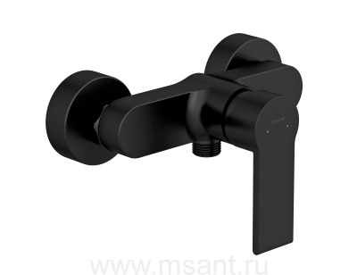 Смеситель для душа Cersanit BRASKO BLACK 63109 однорычажный черный