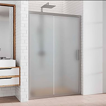 Душевая дверь в нишу Kubele DE019D2-MAT-MT 115 см, профиль матовый хром