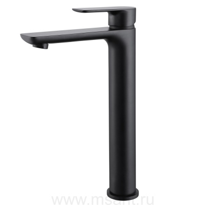 Смеситель ABBER Weiss Insel AF8011B для раковины, черный матовый