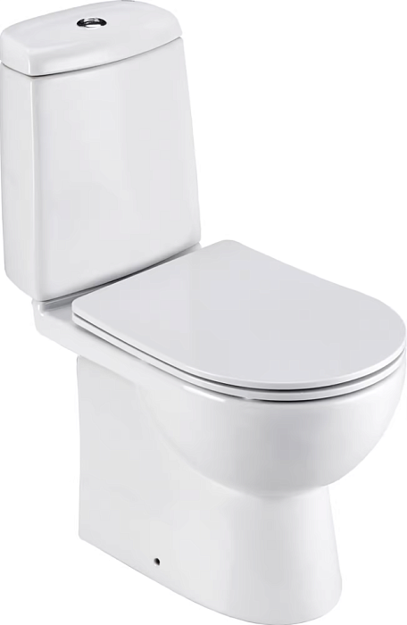 Унитаз-компакт Santek Остин 1WH302419 сиденье стандартное, 2-режимная арматура, дюропласт, метал крепеж, softclose, тонкое