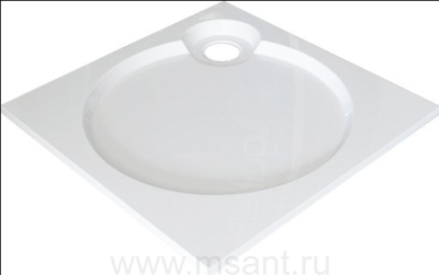 Поддон для душа GuteWetter Deluxe 90x90x2 Q белый