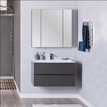 Мебель для ванной Aquanet Алвита 90 серый антрацит
