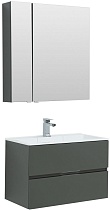 Мебель для ванной Aquanet Алвита 80 серый антрацит
