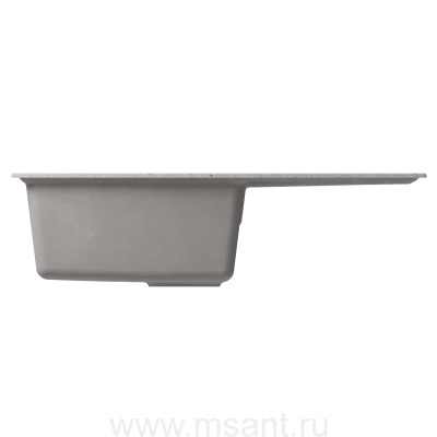 Мойкa MIXLINE ML-GM31 с крылом, серая (310), 770*500*190мм