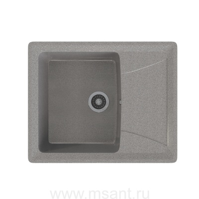 Мойкa MIXLINE ML-GMS03 СТАНДАРТ с крылом, темно-серый (309), 605*495*190мм
