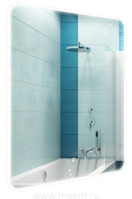 Зеркало AZARIOEsterna Raggio 600х800 влагостойкое с подсветкой, сенсорный выключатель с функцией диммера