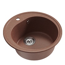 Мойкa MIXLINE ML-GM11 круглая, терракотовая (307), 500мм (глуб. чаши 180)