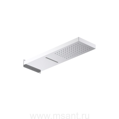 Настенный верхний душ 2 jet 550*170*30 мм AQUATEK AQ2085CR 