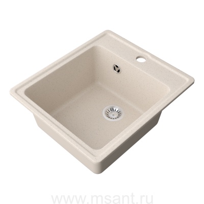 Мойкa MIXLINE ML-GMS18 СТАНДАРТ прямоугольная, бежевый (328), 410*470*190мм
