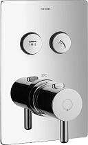 Термостат Omnires Y Goclick Y1236GCPROCR C ВНУТРЕННЕЙ ЧАСТЬЮ, для душа, хром