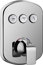 Встраиваемый термостатический трехпозиционный смеситель для душа CEZARES GLOBO-F-VDIM3-TB-01