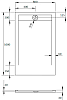 Поддон для душа Radaway Teos F 100x80, antracite