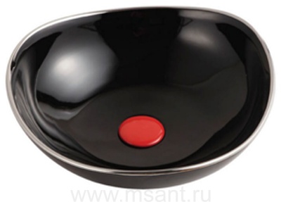 Раковина Azario 47,5 х47,5 х12 ультратонкая, черная глянец