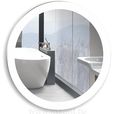 Зеркало AZARIO Перла- ТХ d770 подсветка, сенсорный выключатель с функцие диммера, теплый, холодный свет