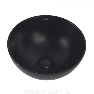 Раковина накладная ABBER Bequem AC2106MB черная матовая