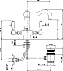 Смеситель для раковины Nicolazzi Tradizionale 1432CR78