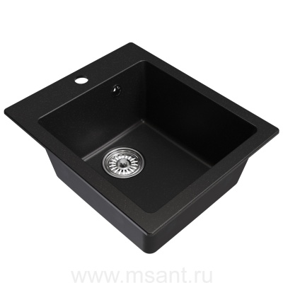 Мойкa MIXLINE ML-GM14 ультра-черная (344), 420*500*190мм