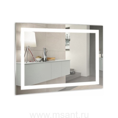 Зеркало AZARIO Ливия 1200х800 c подсветкой и диммером, датчик на движение