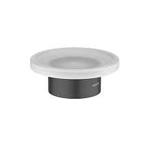 Мыльница настольная Aquatek, матовый черный AQ4426MB ЛИРА