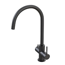 Смеситель для кухни 35k MIXLINE MLSS-03202 ЧЕРНЫЙ подкл.к фильтру*