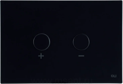 Кнопка смыва OLI Blink 878489 черная, антивандальная