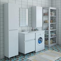 Мебель для ванной Эстет Dallas Luxe 115 напольная, 2 ящика, L с раковиной