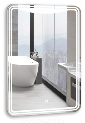 Зеркало AZARIO Мали 550х800 c подсветкой и диммером, сенсорный выключатель