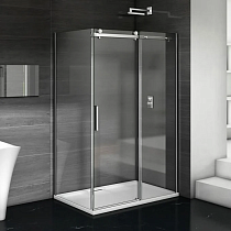 Душевой уголок Good Door Galaxy WTW+SP-C-CH 110x100, профиль хром