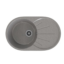 Мойкa MIXLINE ML-GMS05 СТАНДАРТ овальная с крылом, темно-серый (309), 740*455*190мм