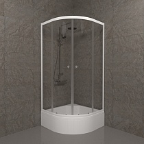 Душевой уголок Triton Ультра В Щ0000061812 90х90 см белый, со средним поддоном+сифон E410CLм